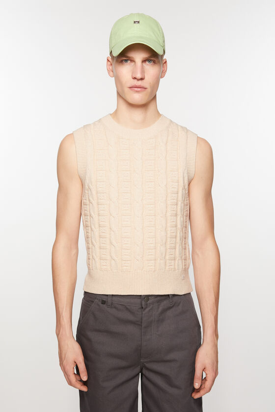 (image for) Exquisite Workmanship Cable wool sleeveless jumper